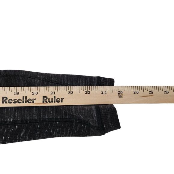 Lululemon Sweatshirt 4 Exhalation Pullover II Heathered Marled Black Long Sleeve - Picture 10 of 11